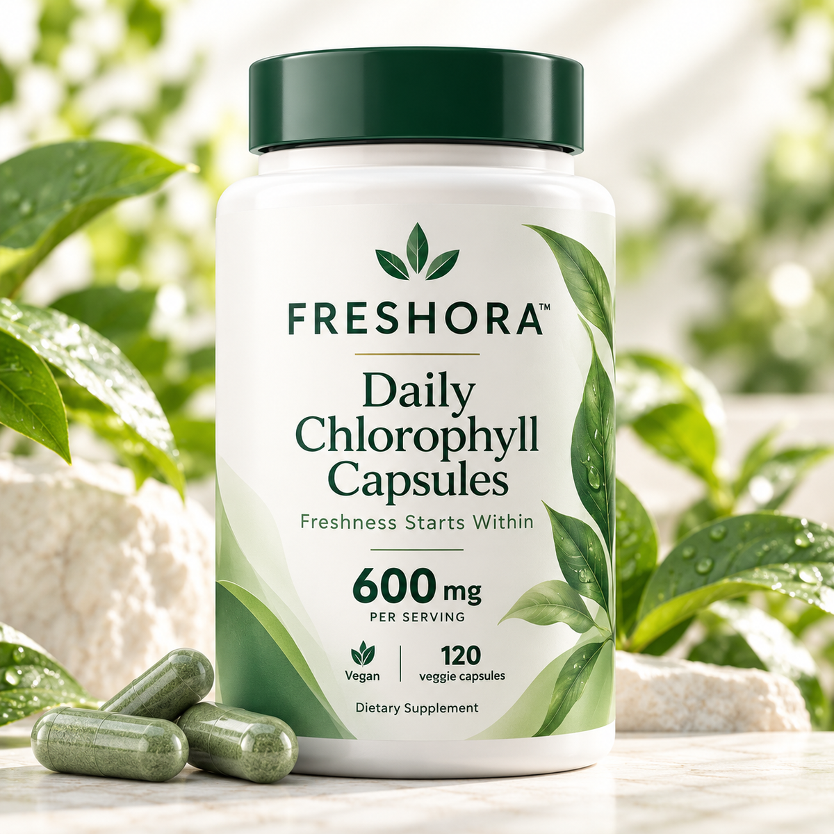Freshora™ - Daily Chlorophyll Capsules 600mg