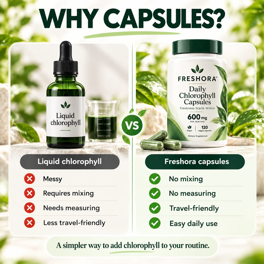 Freshora™ - Daily Chlorophyll Capsules 600mg