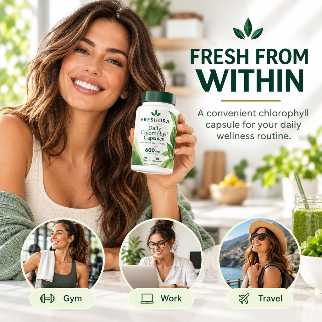 Freshora™ - Daily Chlorophyll Capsules 600mg